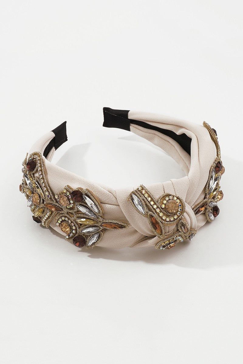 Luxury Crystal Topknot Headband