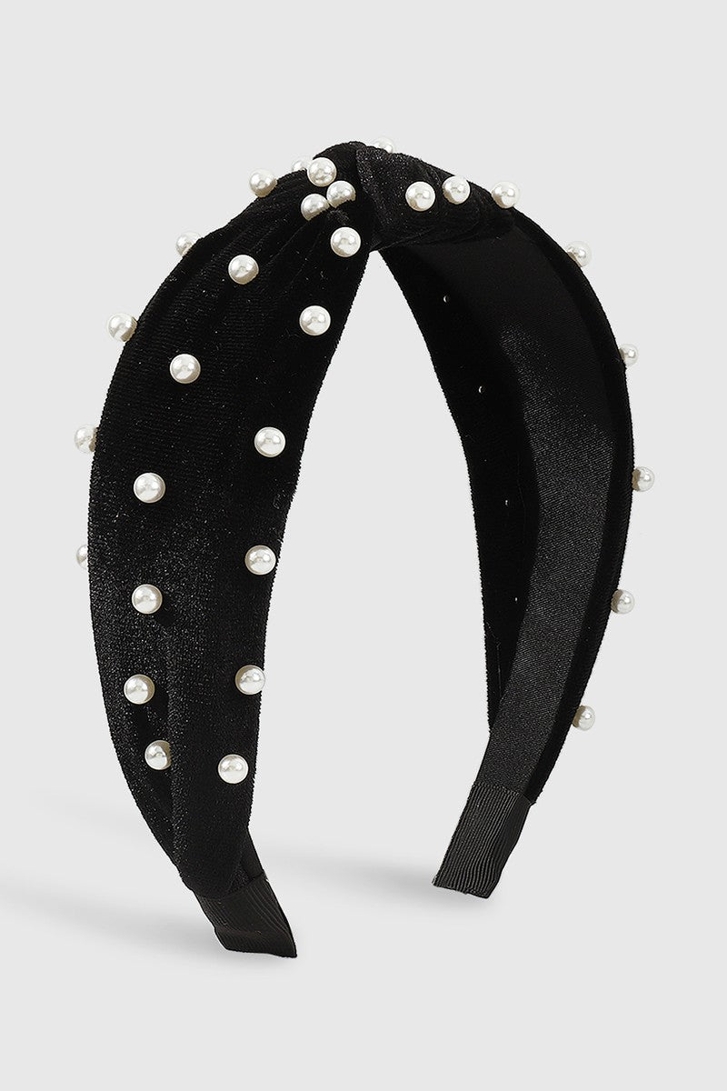 Velvet Pearl Headband