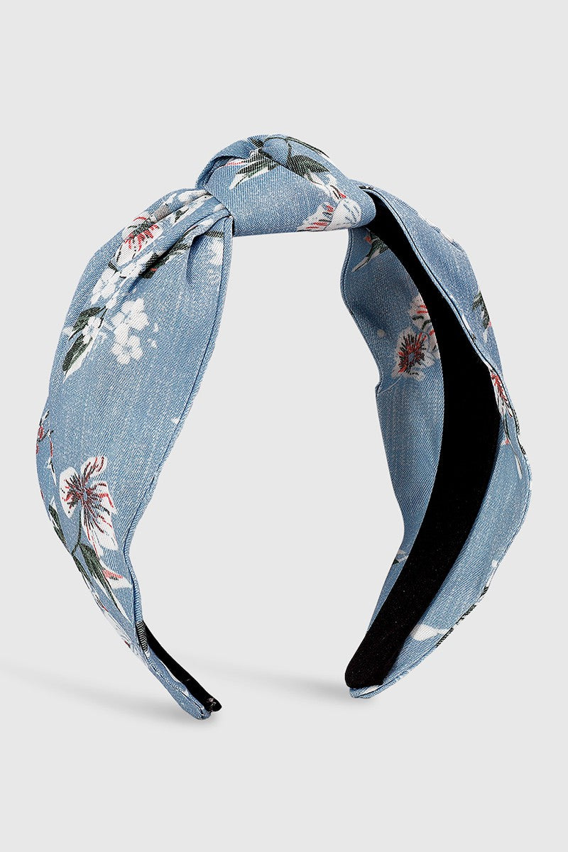 Blue Floral Headband