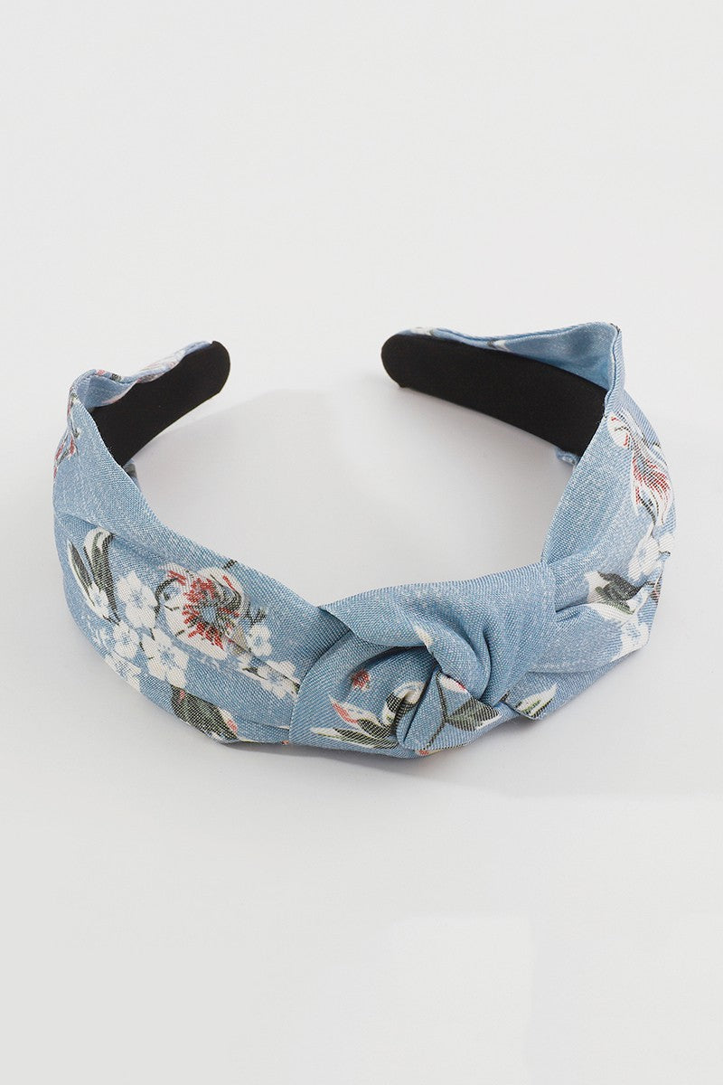 Blue Floral Headband