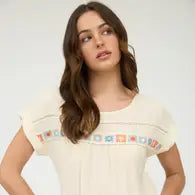 Crochet Floral Tee