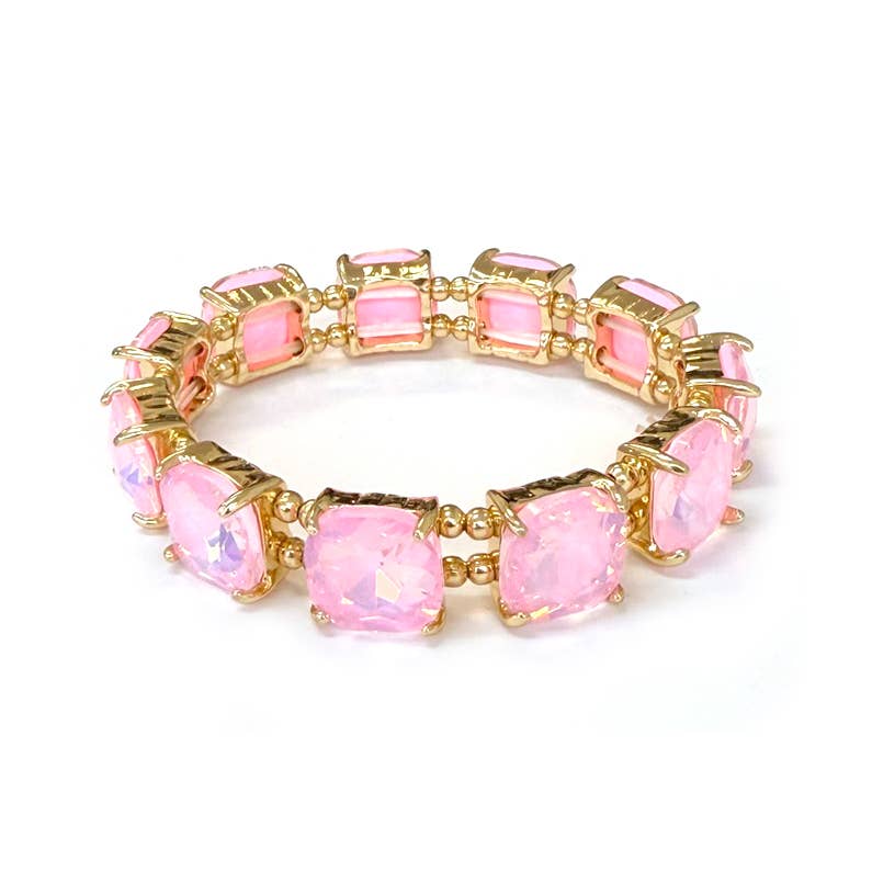 Crystal Linked Stretch Bracelet