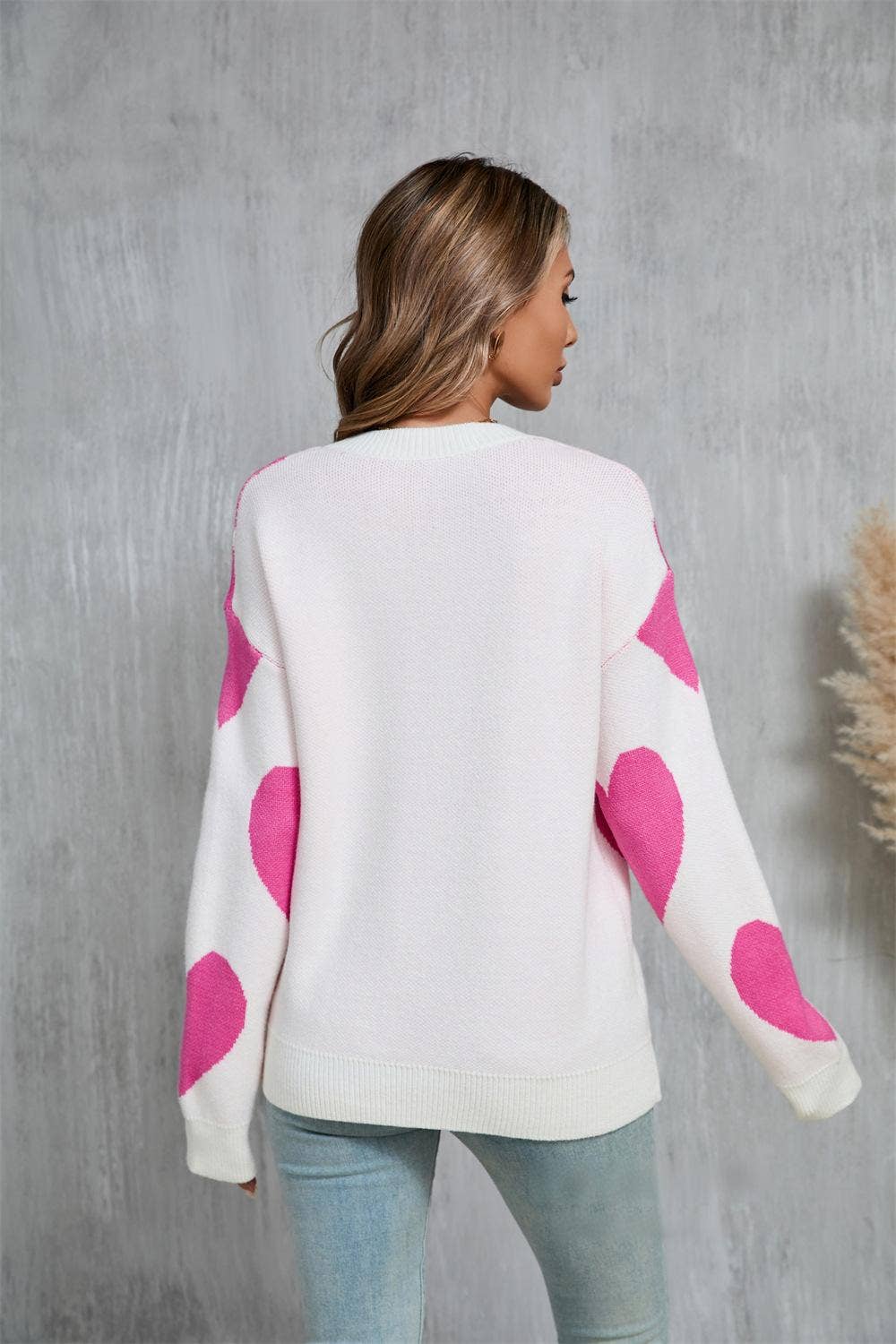 Valentine Heart Knit Sweater