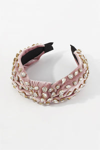 Velvet Rhinestone Headband