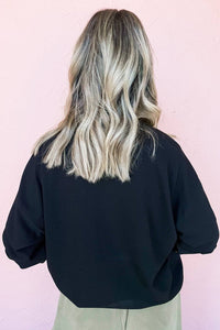 XOXO Drop Shoulder Pullover Sweatshirt