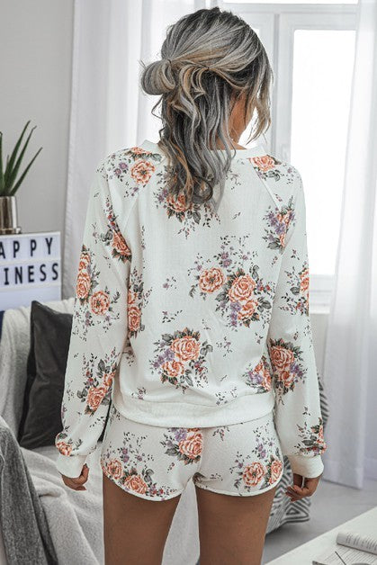 Floral Long Sleeve Loungewear set
