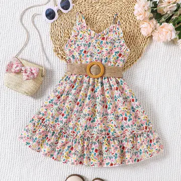 Floral Belted Dress