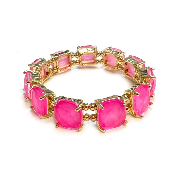 Crystal Linked Stretch Bracelet