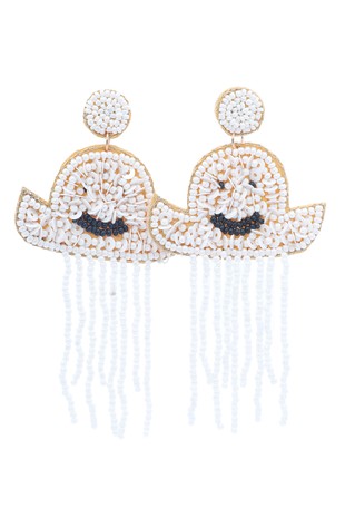 Ghost Beaded Earrings