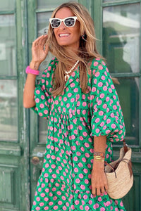 Green Boho Dress