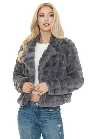 Grey Fur Jacket
