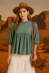 Boho Jacquard Blouse