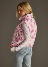 Lavender Floral Vest