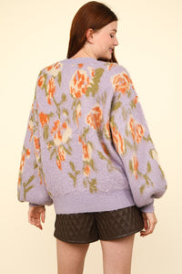 Lilac Floral Sweater