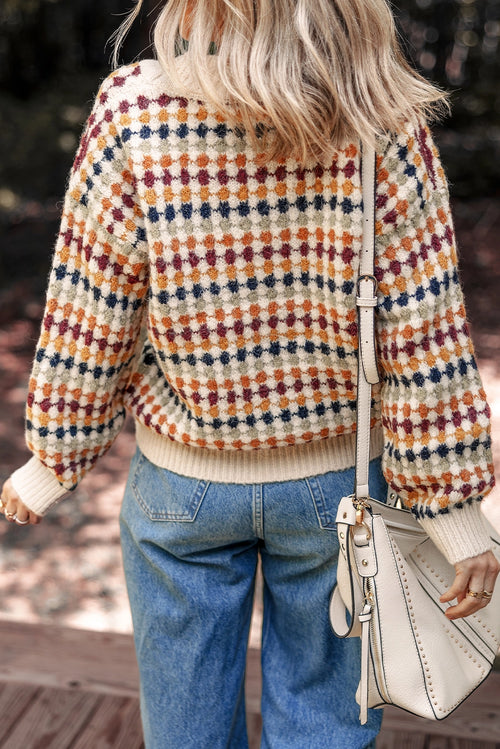 V-Neck Button-Down Cardigan