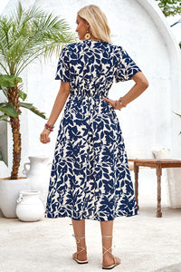 Navy Floral Dress