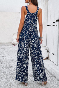 Sleeveless Wide Leg Jumpsuit