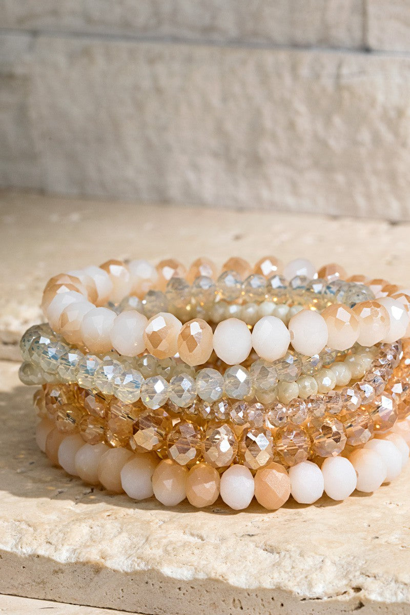 Glass Bead Bracelet Set