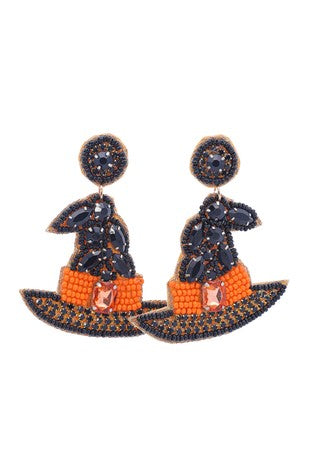 Beaded Hat Earrings
