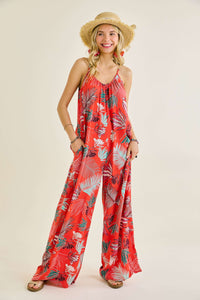 Tropical Coral Romper