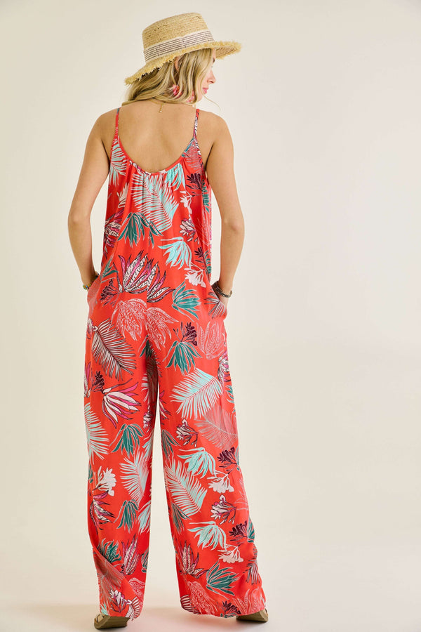 Tropical Coral Romper