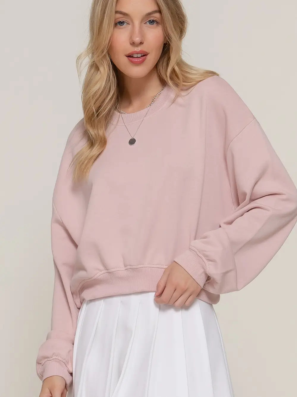 Pink Crewneck Sweatshirt