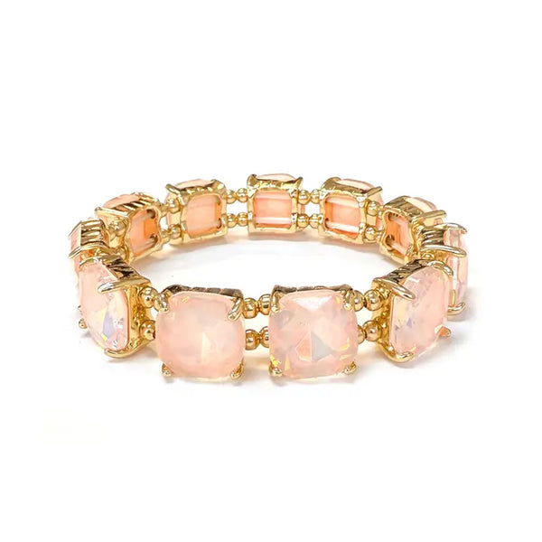 Crystal Linked Stretch Bracelet