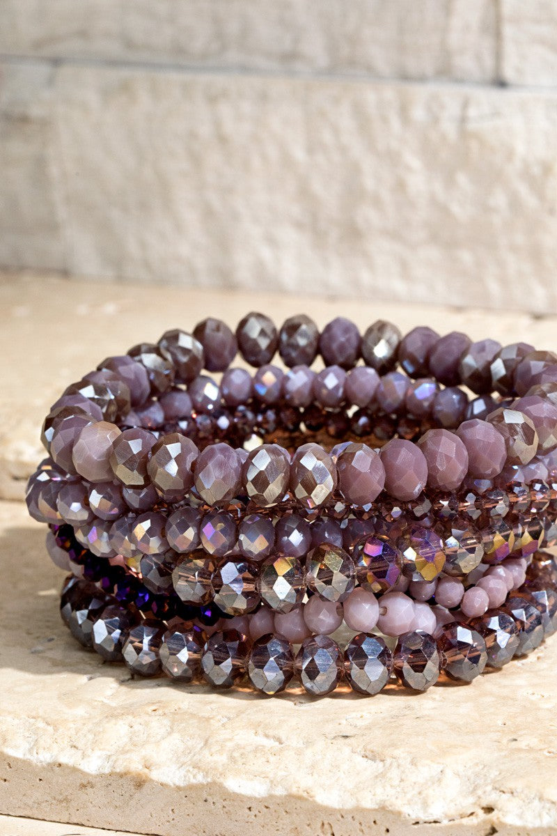 Glass Bead Bracelet Set