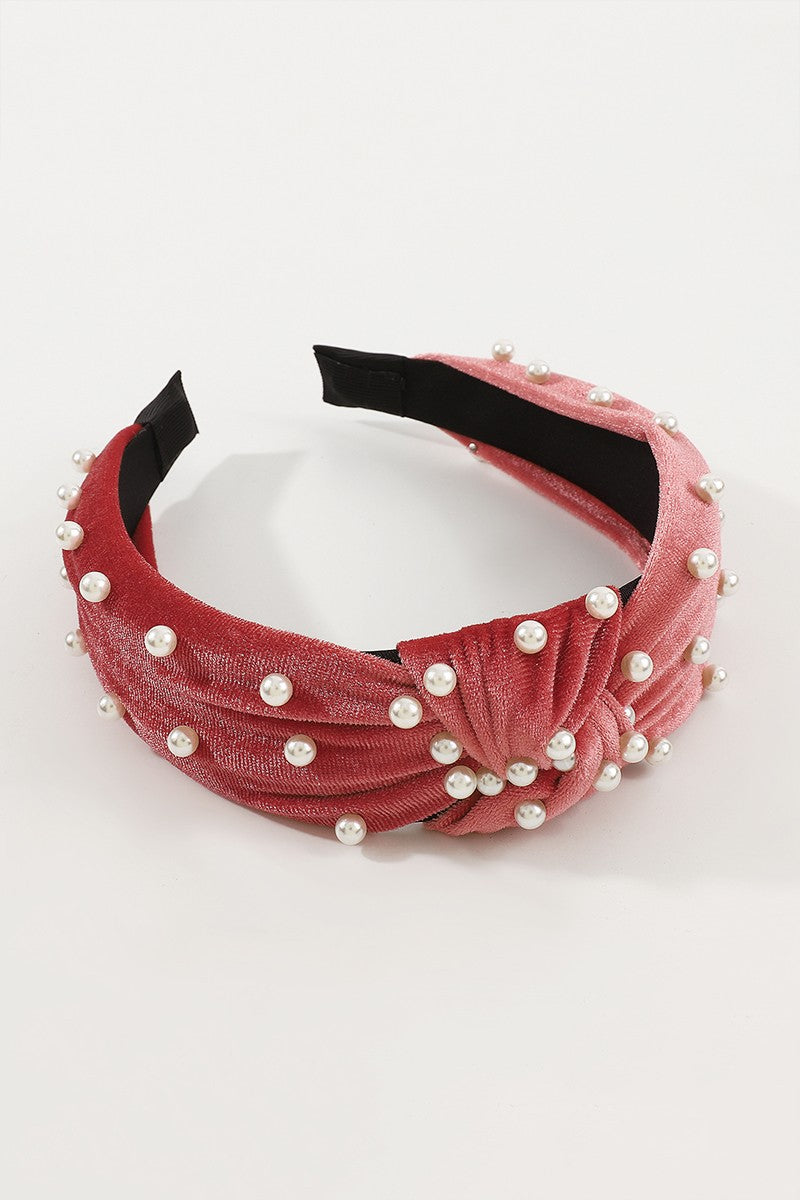 Velvet Pearl Headband