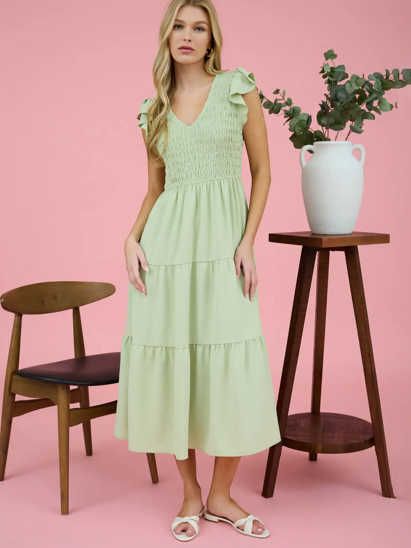Flutter Sleeve Maxi