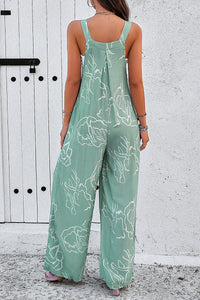 Sleeveless Wide Leg Jumpsuit
