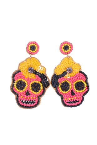 Skull Beaded Earrings