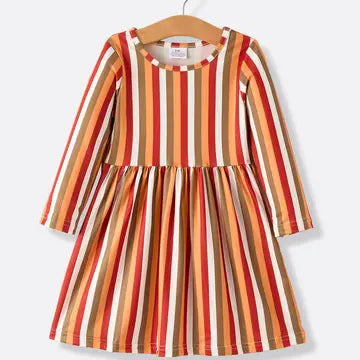 Autumn Striped Dress