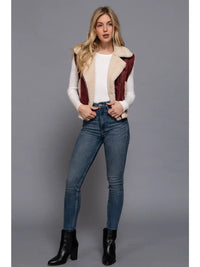 Faux Suede Fur Vest