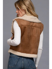 Faux Suede Fur Vest
