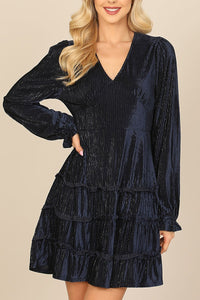 Velvet Long Sleeve Dress