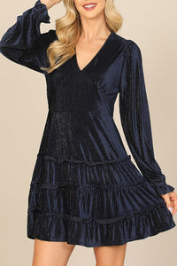 Velvet Long Sleeve Dress