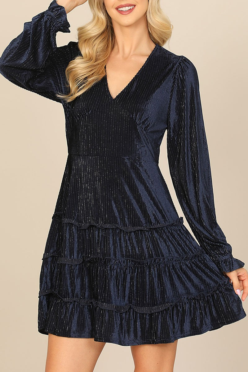 Velvet Long Sleeve Dress