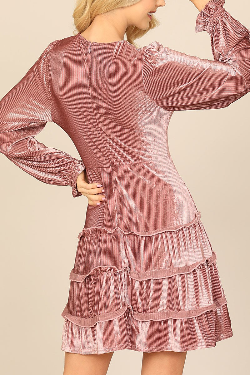Velvet Long Sleeve Dress