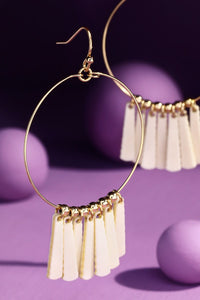 Wooden Hoop Earring