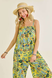 Tropical Print Romper