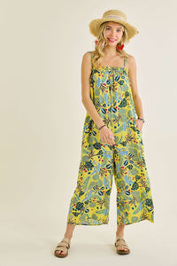 Tropical Print Romper