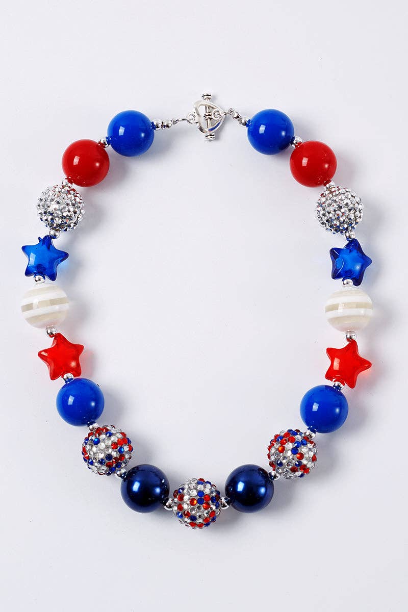 July 4th Bubble Chunky Necklace