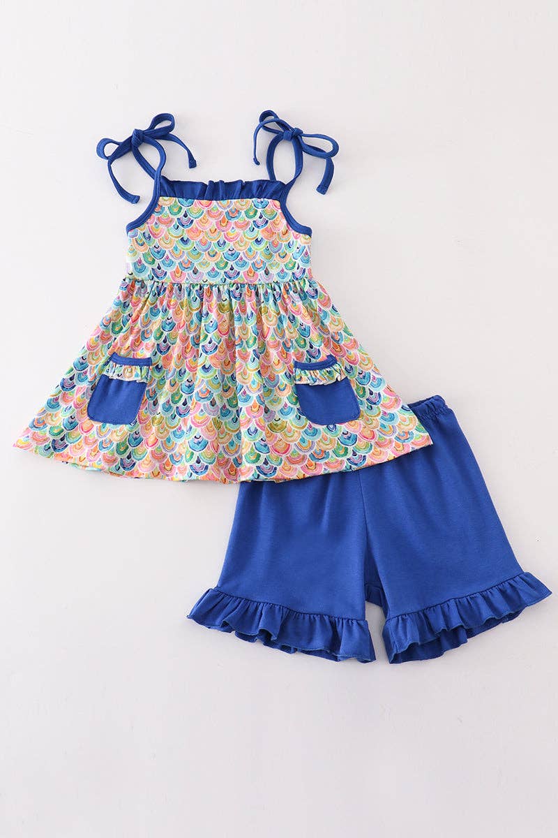 Fish Scale Short Set