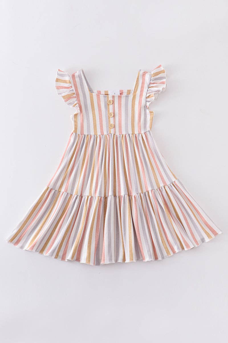Stripe Flutter Dress