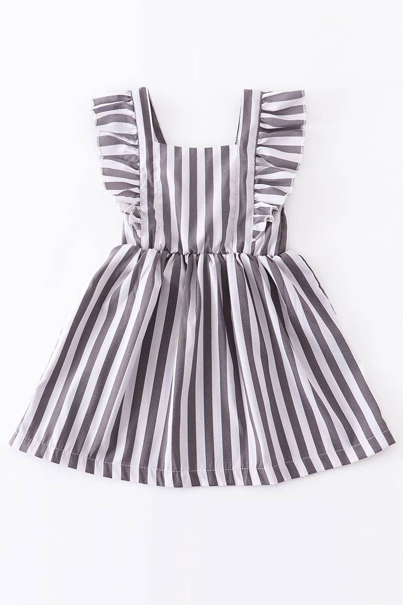 Grey Striped Dress