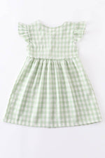 Green Plaid Button Down Dress