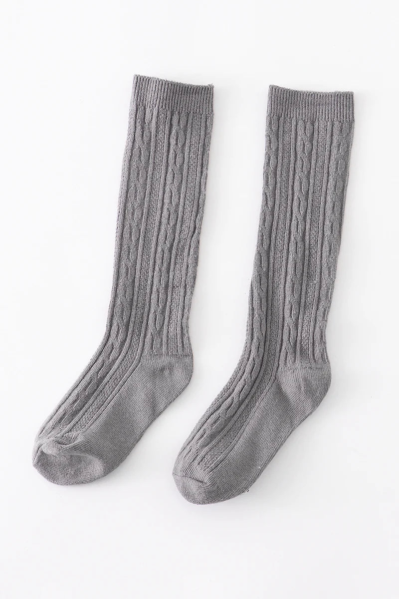 Knee-High Knit Socks