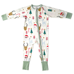 Santa & Friends Bamboo Pajama Romper