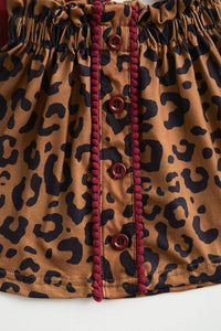 Leopard Pumpkin Skirt Set